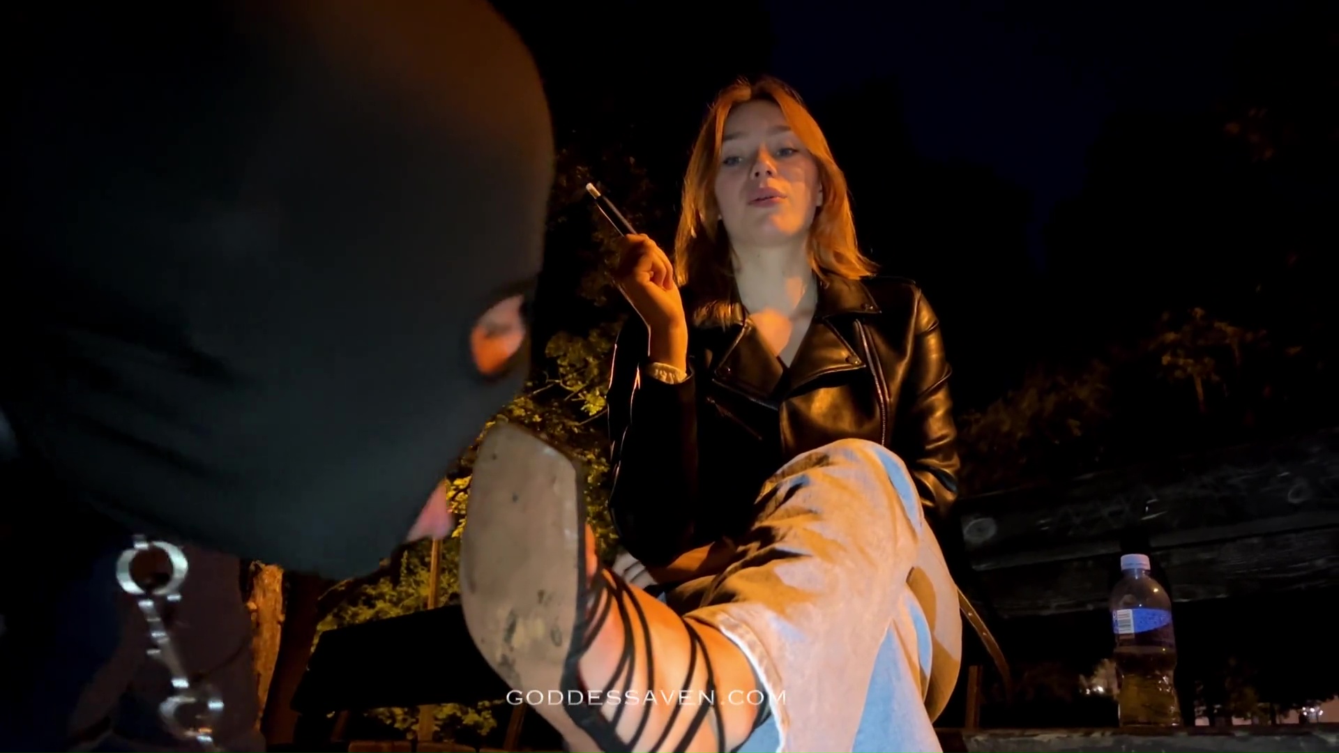 goddess aven – slave licks my dirty shoes on street – shoe worship