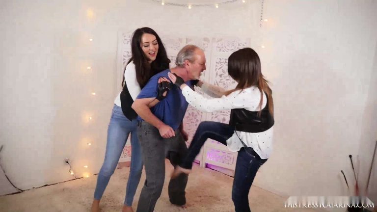 Mistress Katherine Green – Double Teaming Ballbusting