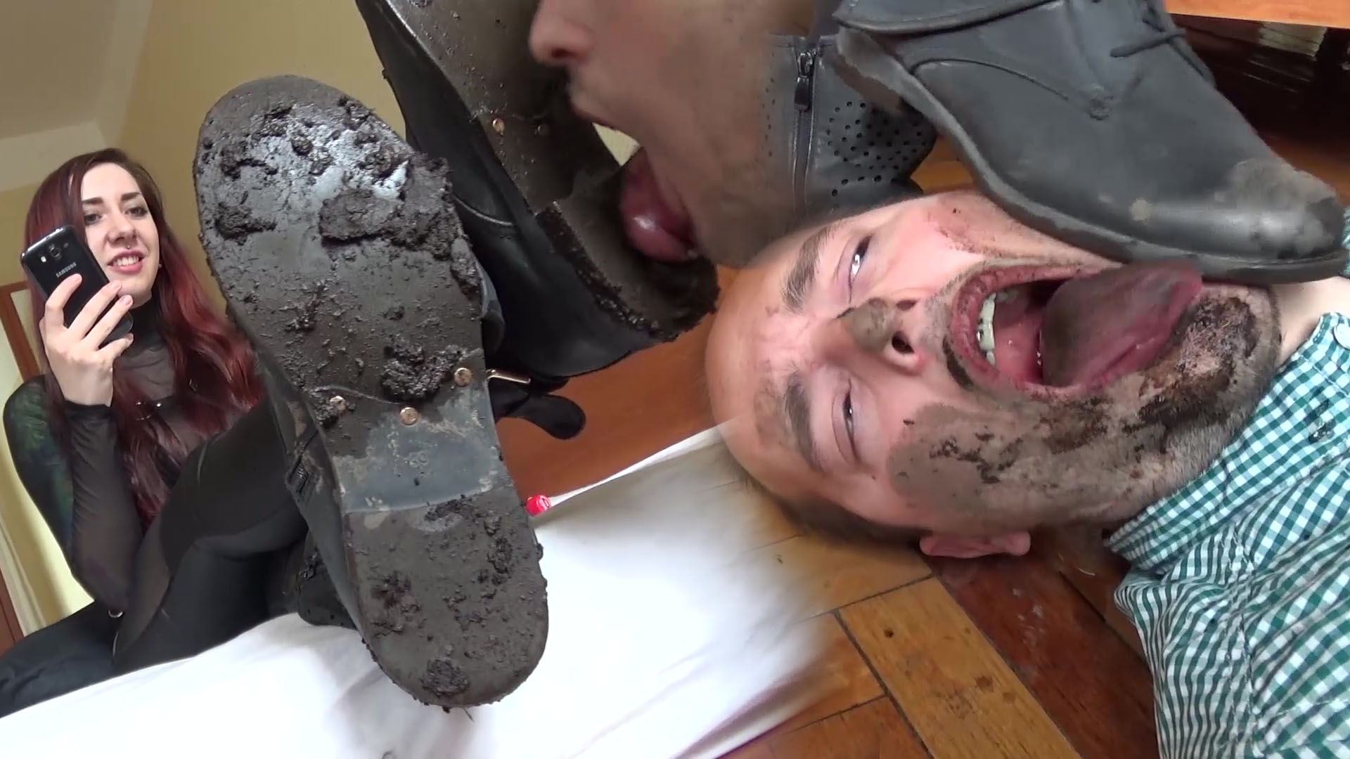 Oh yeah swallow this dirt