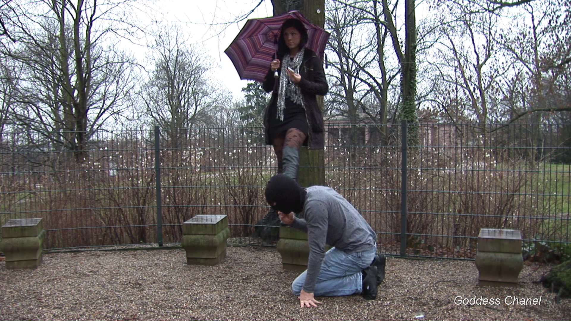 goddess chanel – boot lick in public – shoe worship