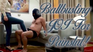 Ballbusting JOI For Painslut