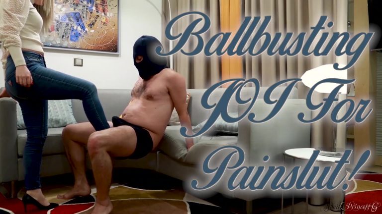 Ballbusting JOI For Painslut