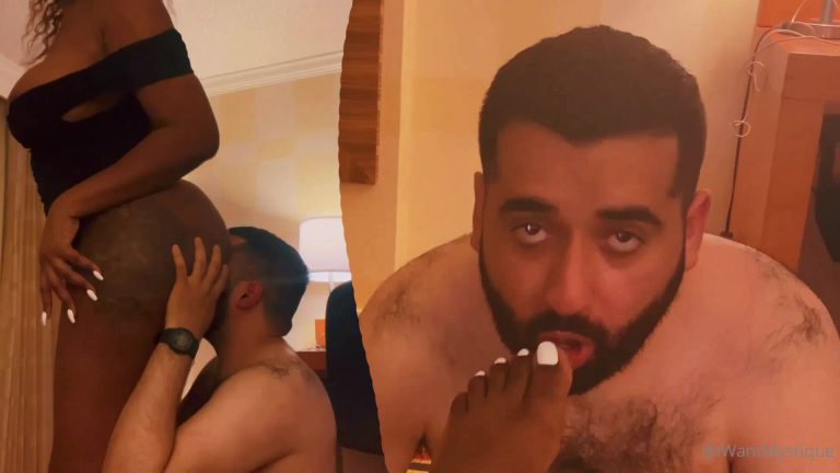 My stupid arab loser Hasan lost himself on my ass and feet (real hotel session)