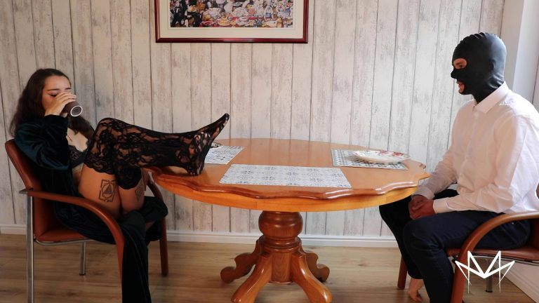 romantic dinner with my toilet slave