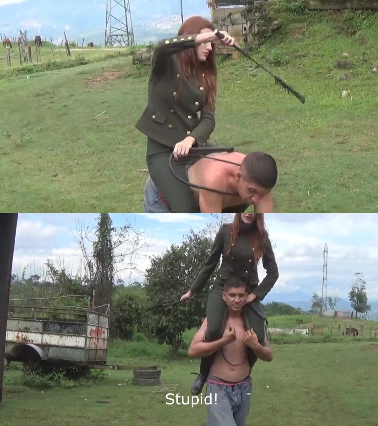 you were useless as a man let’s see if you are good for being horse