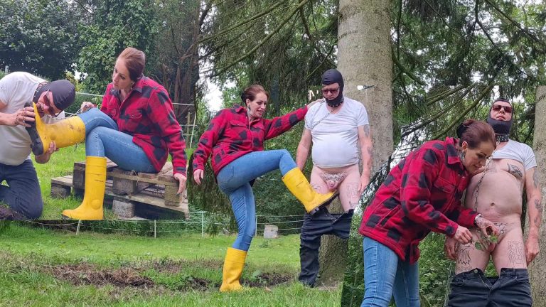 worship and punishment in dunlop rubber boots