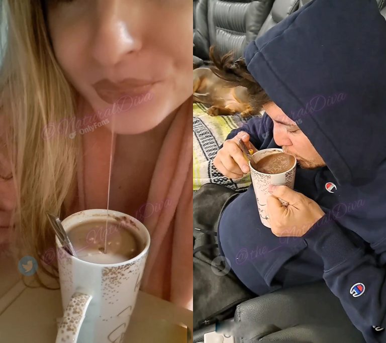 hot chocolate is ready for simp