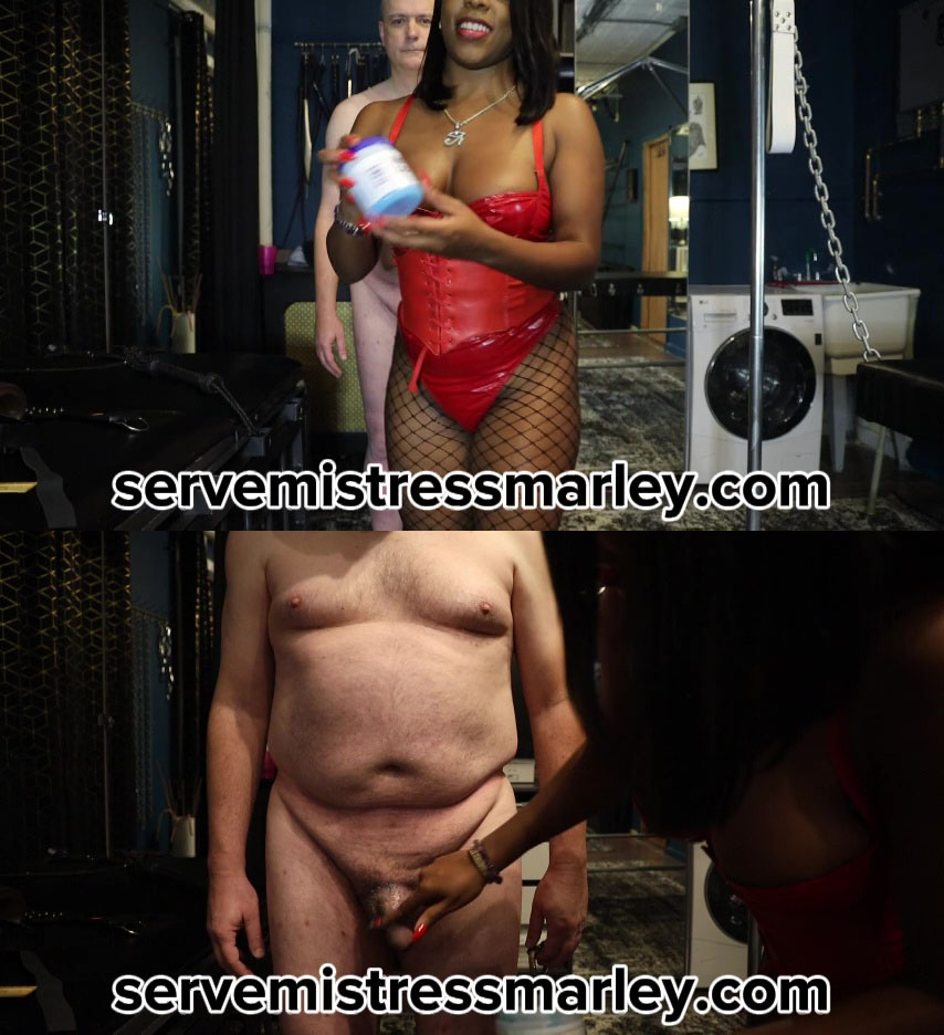 I rubbed this horny white loser’s boner with icyhot and put him in chastity