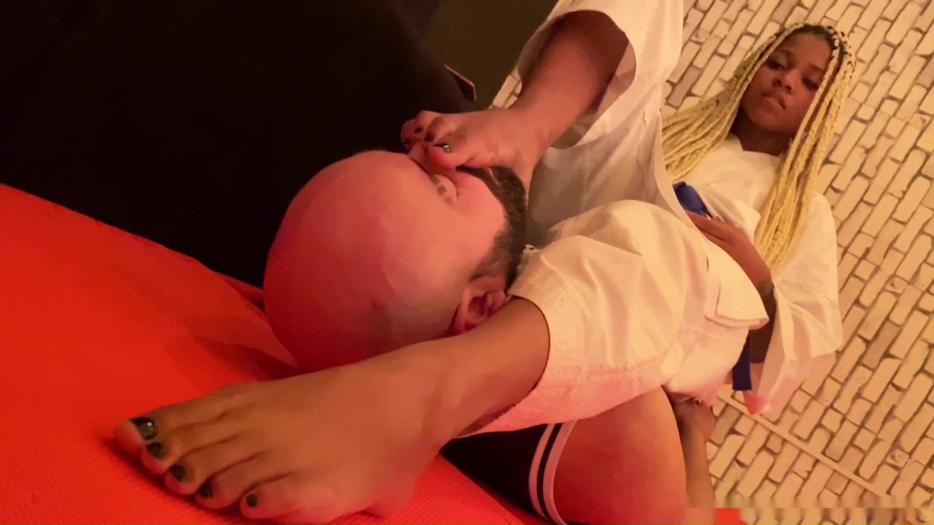 enslaved by karate girl’s feet