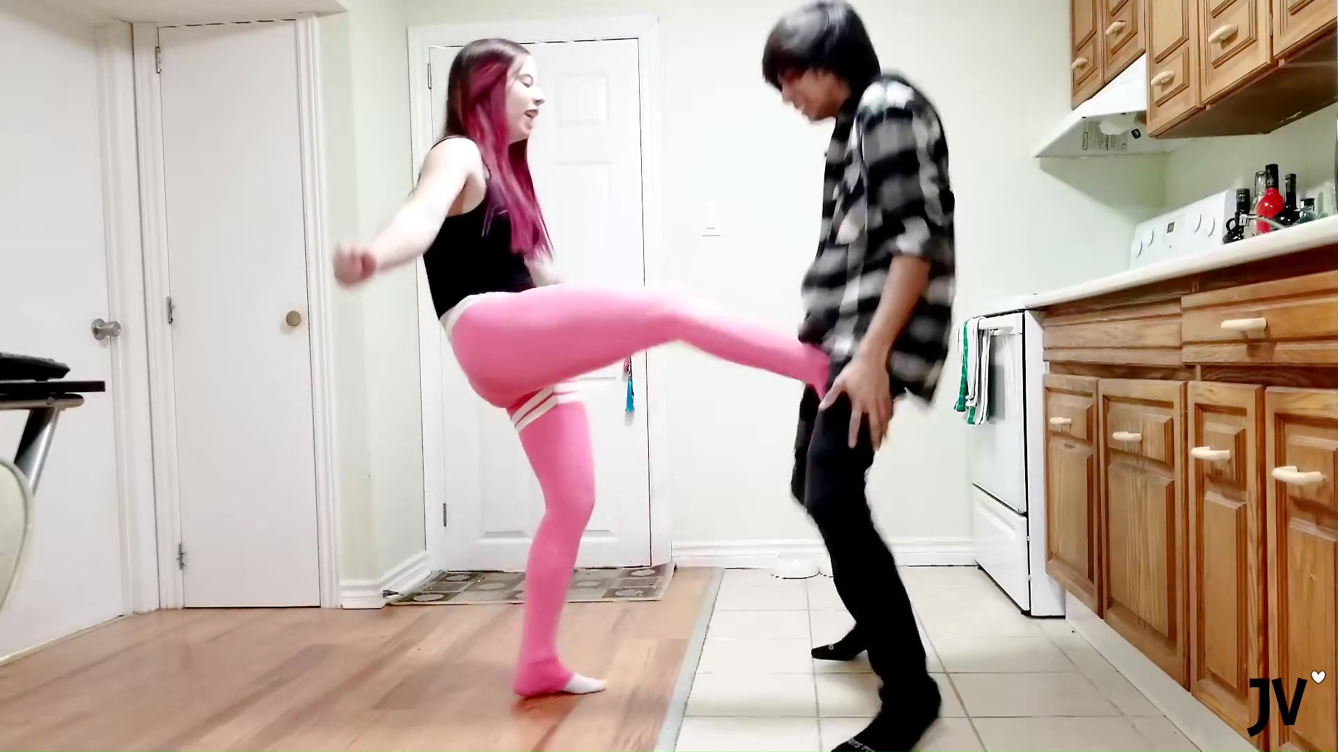 teased the simp with my leggings and destroyed his nuts 1