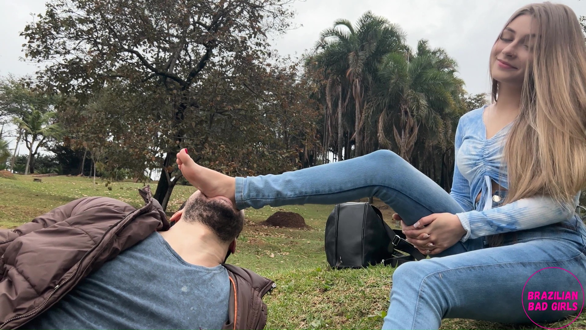 financial loser’s public park foot humiliation