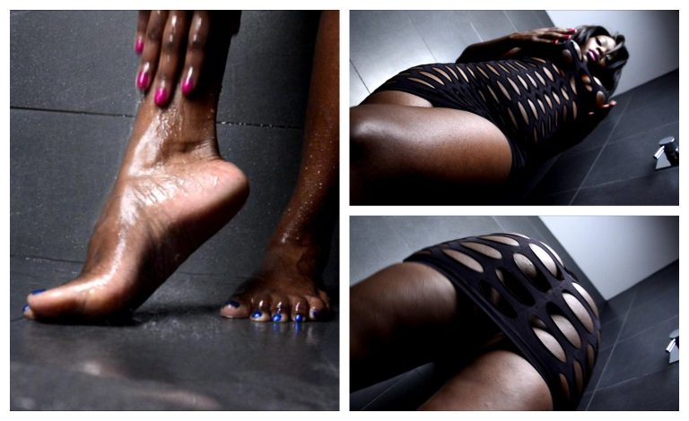 watch your ebony goddess in the shower