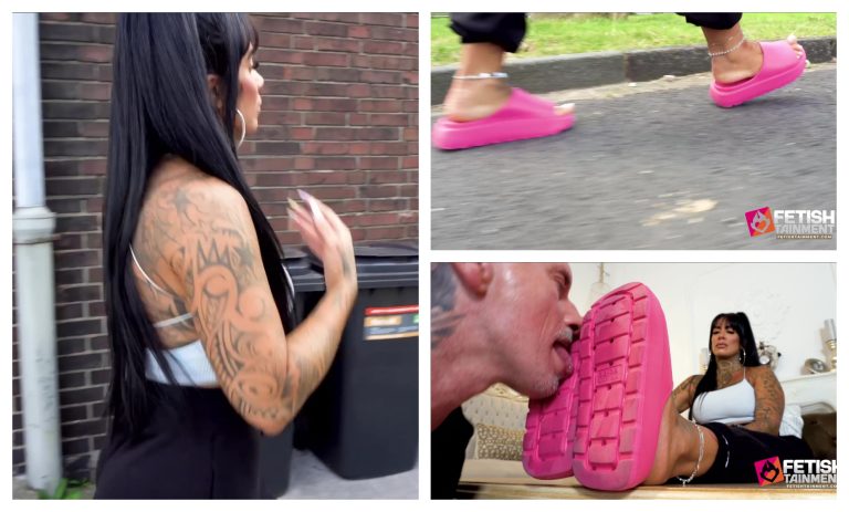dirty pink slippers need cleaning