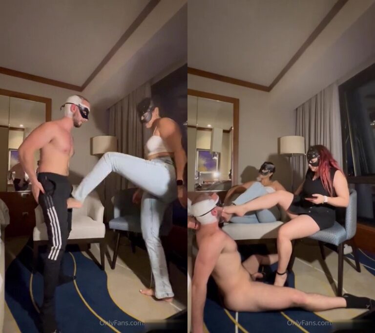 lots of kicks and insults to a stupid slave