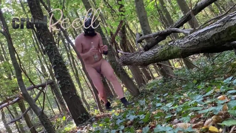 cfnm anal douche in the woods