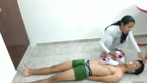 punished by stinky sweaty Latina feet