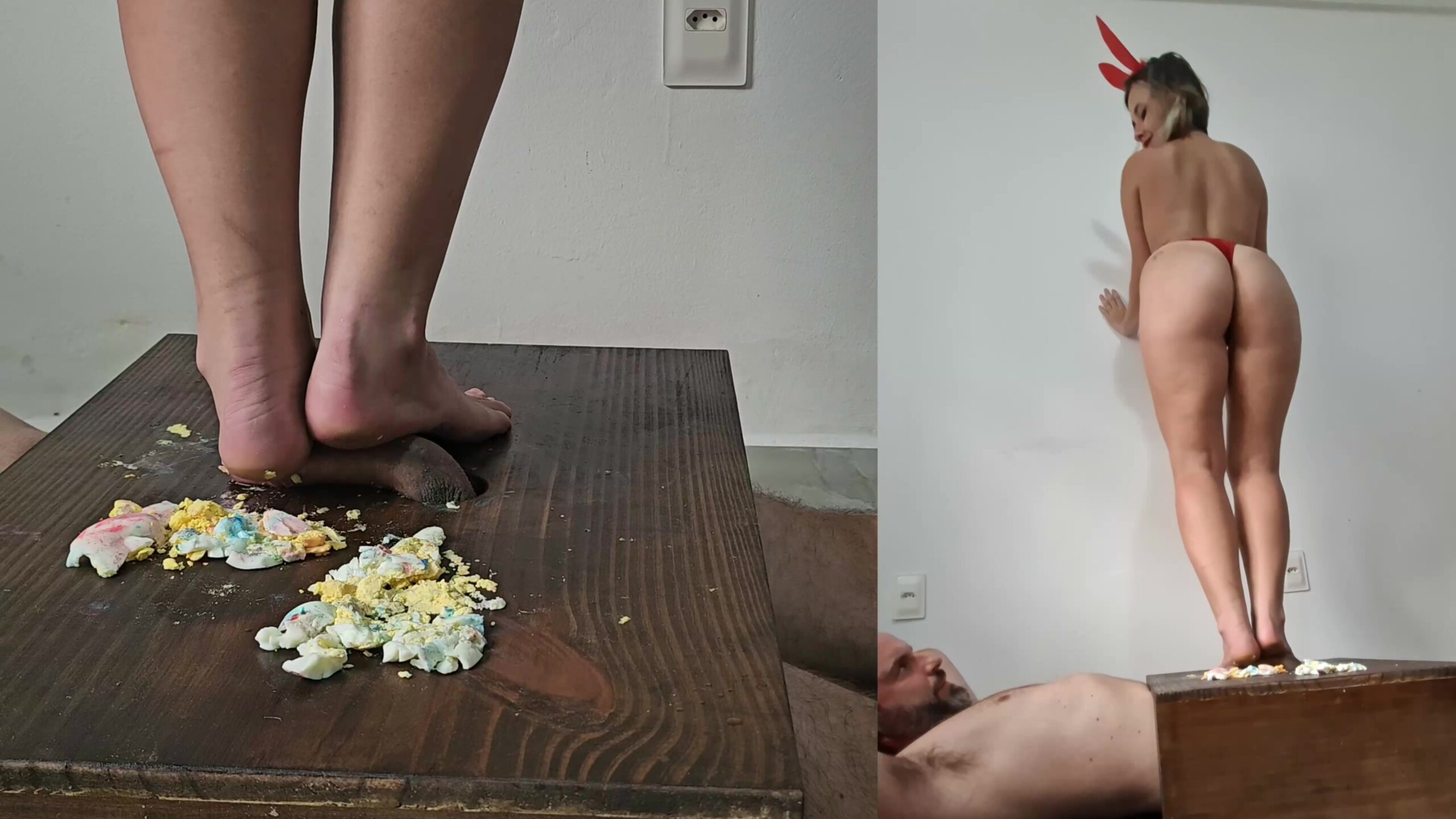 destroyed eggs and laughing brat
